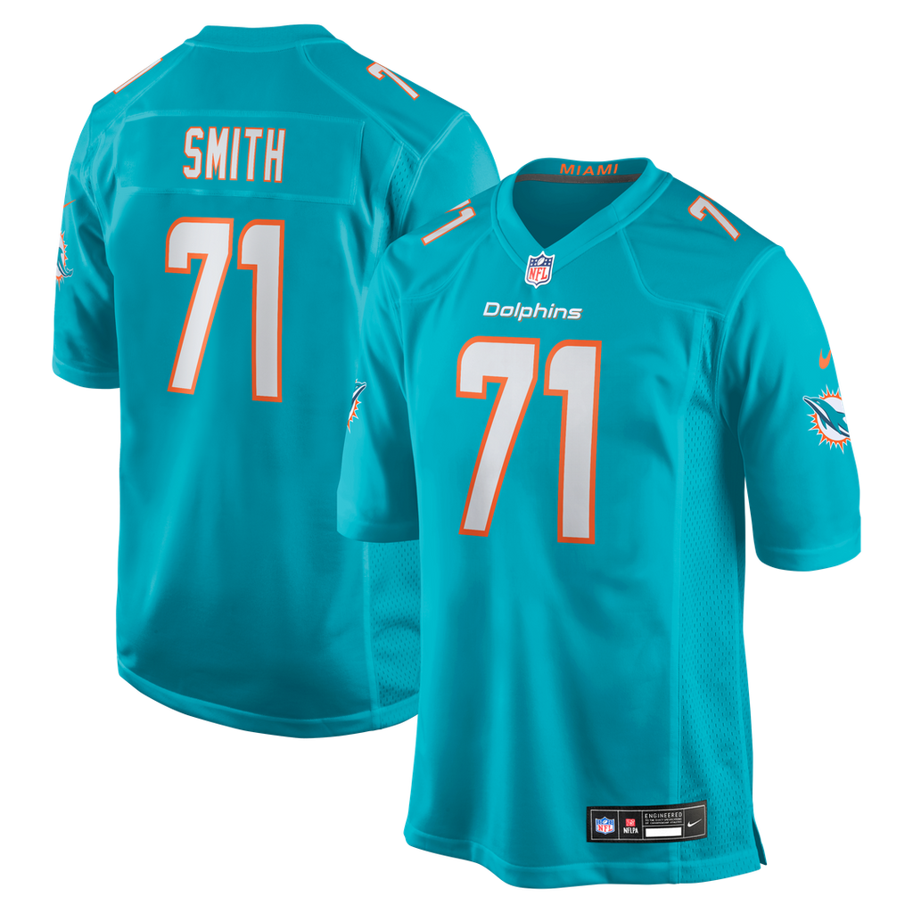 Kion Smith Miami Dolphins Nike  Game Official Jersey -  Aqua