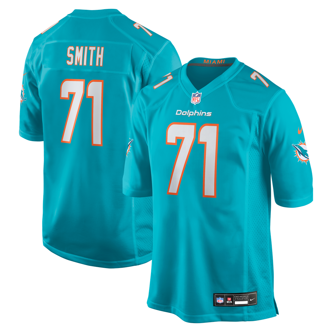 Kion Smith Miami Dolphins Nike  Game Official Jersey -  Aqua