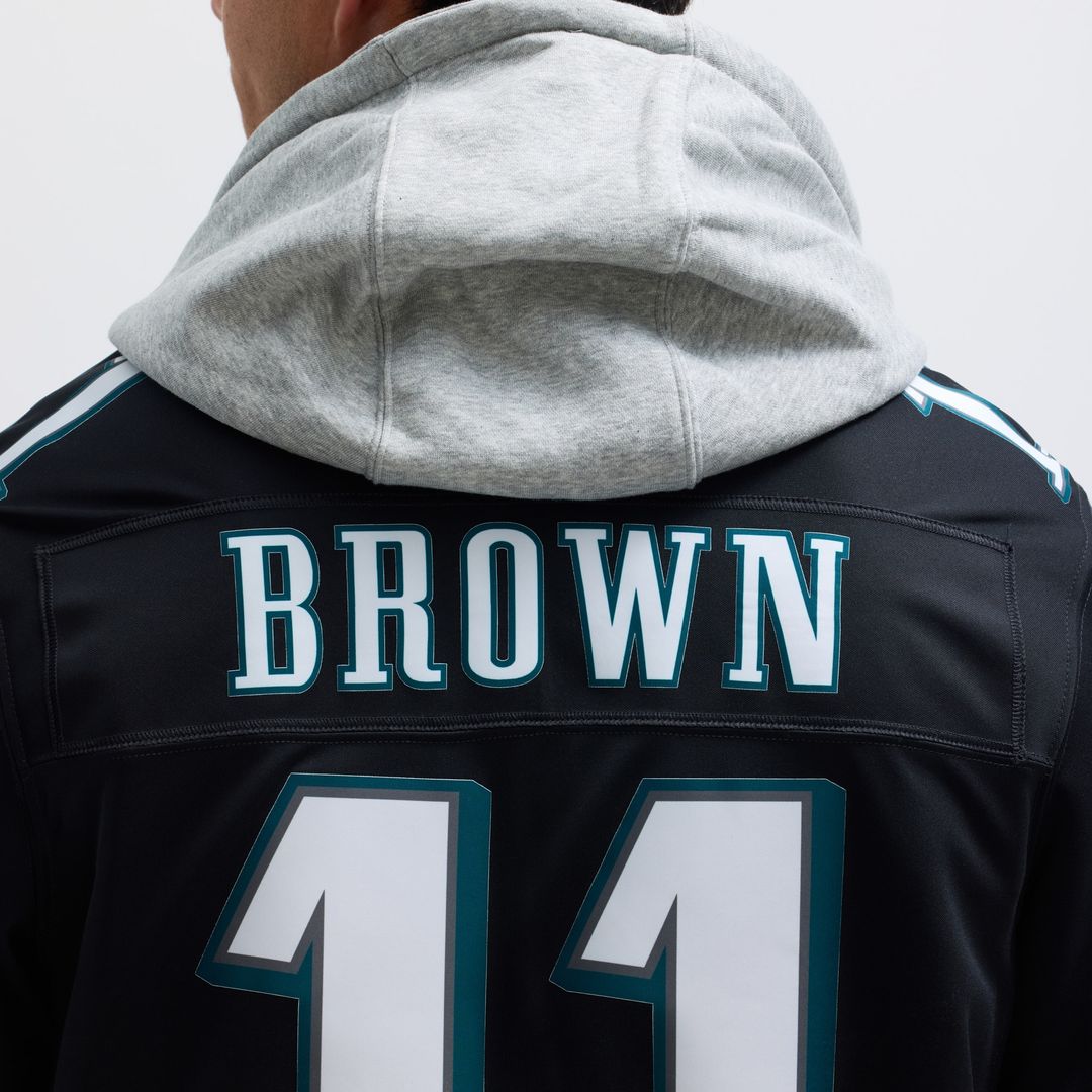 A.J. Brown Philadelphia Eagles Nike Alternate Vapor F.U.S.E. Limited Official Jersey - Black