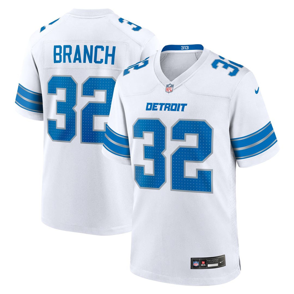 Brian Branch Detroit Lions Nike White Game Official Jersey -  White