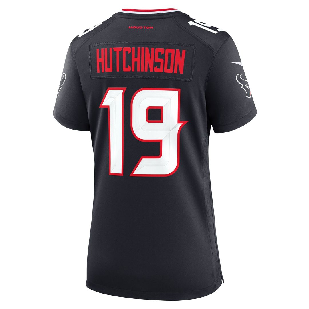 Xavier Hutchinson Houston Texans Nike Women's Team Game Jersey - Navy