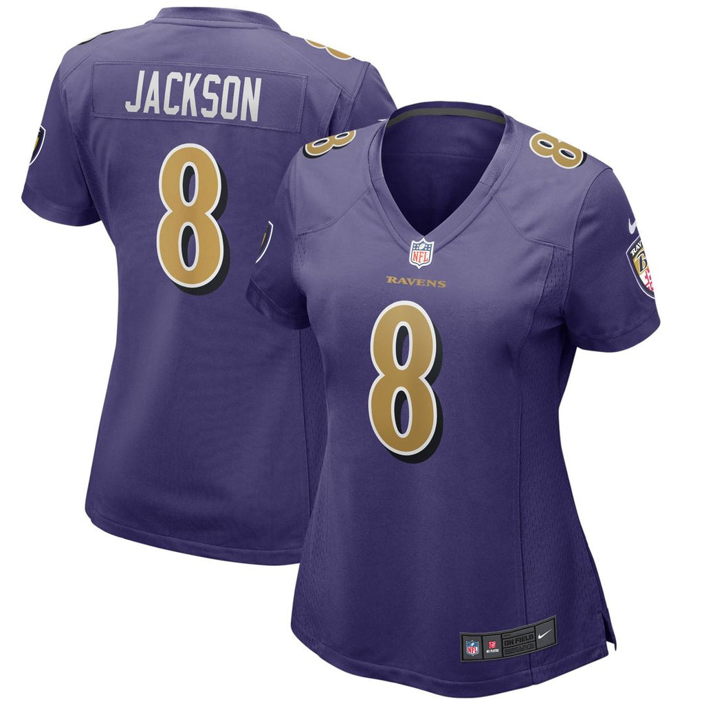 Lamar Jackson Baltimore Ravens Nike Women's Alternate Game Player Official Jersey - Purple