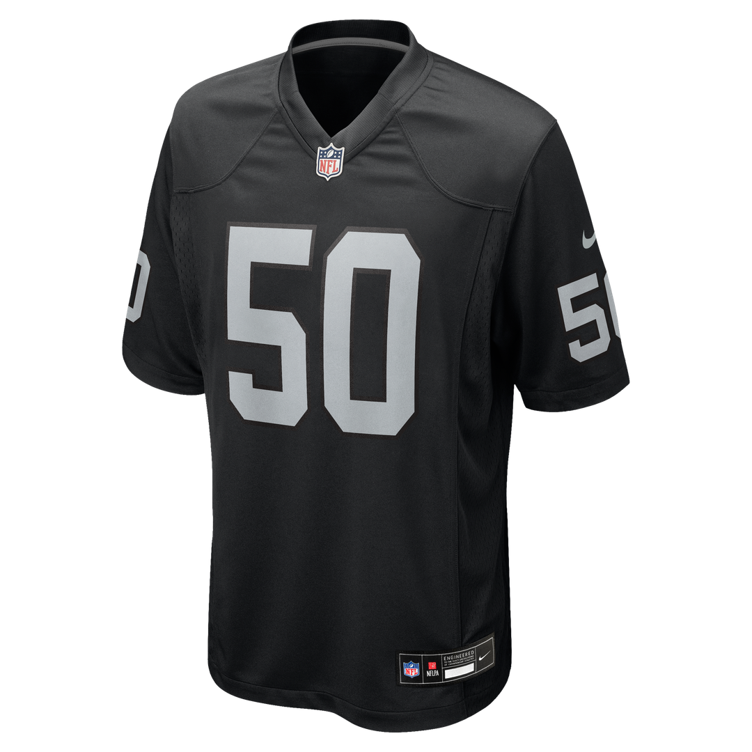 Segun Olubi Las Vegas Raiders Nike Team Game Official Jersey -  Black