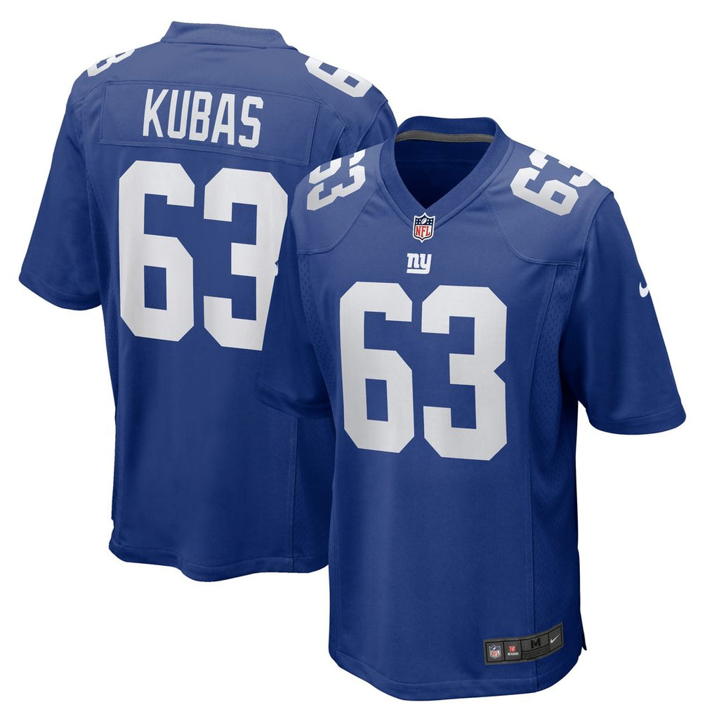 Jake Kubas New York Giants Nike Team Game Official Jersey -  Royal