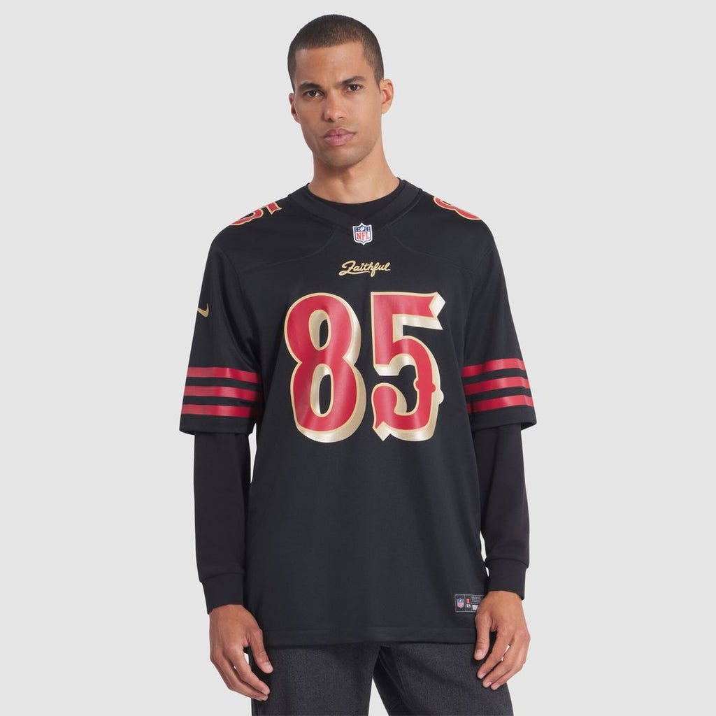 George Kittle San Francisco 49ers Nike 2025 Rivalries Collection Game Official Jersey - Black