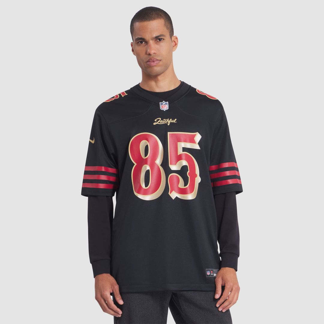 George Kittle San Francisco 49ers Nike 2025 Rivalries Collection Game Official Jersey - Black
