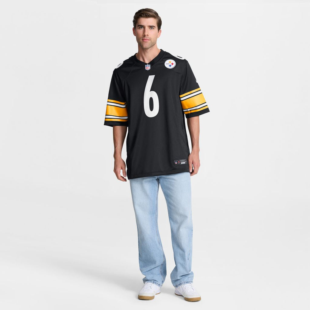 Patrick Queen Pittsburgh Steelers Nike Game Player Official Jersey - Black