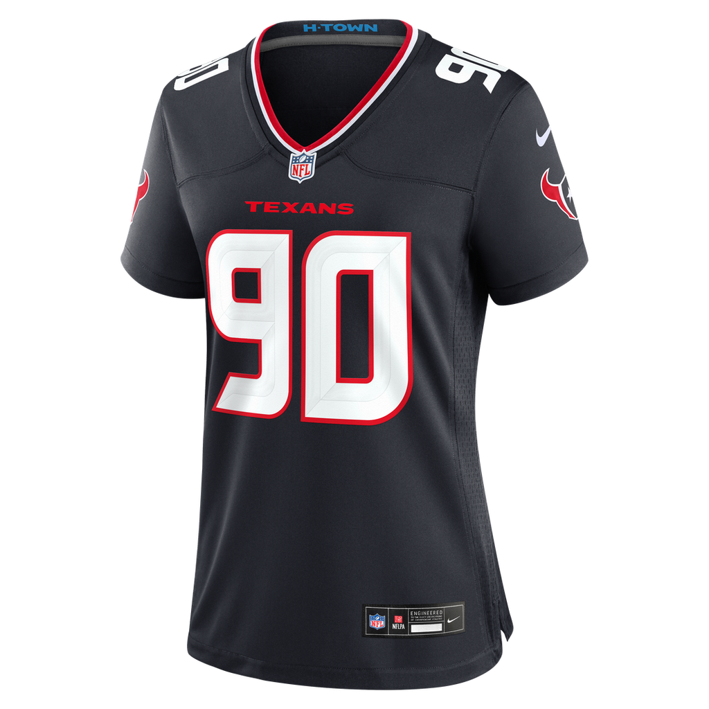 Logan Hall Houston Texans Nike Women's Team Game Official Jersey -  Navy