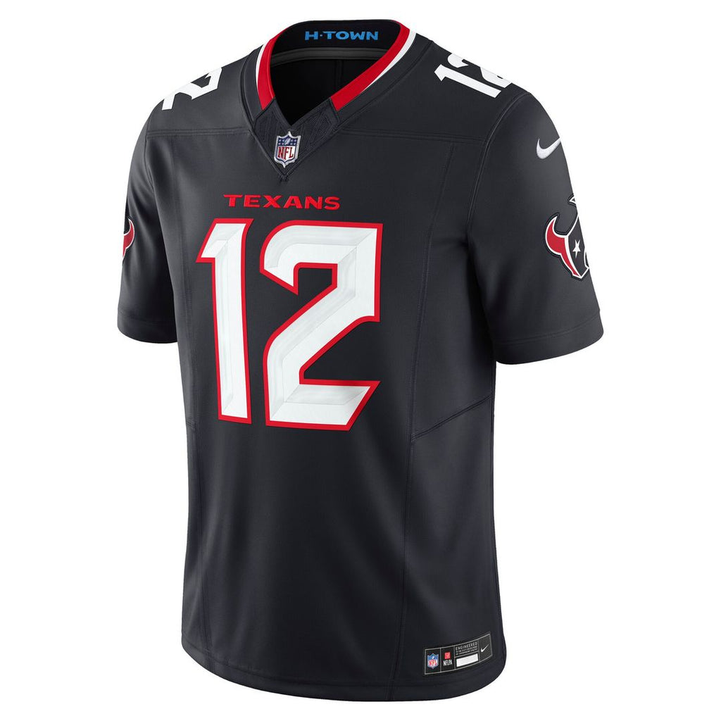 Nico Collins Houston Texans Nike Team Vapor F.U.S.E. Limited Official Jersey - Navy