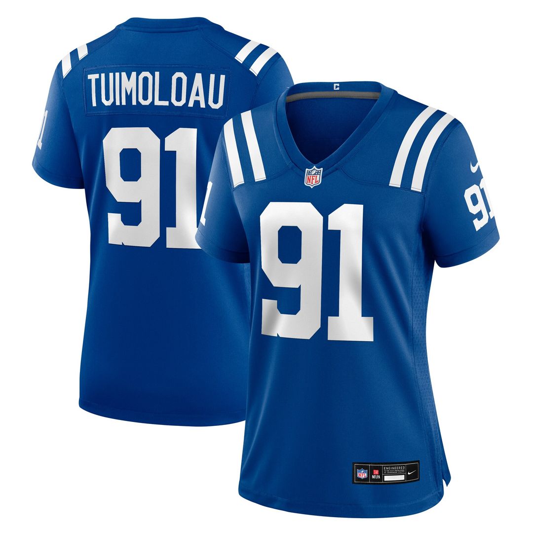 JT Tuimoloau Indianapolis Colts Nike Women's Team Game Official Jersey -  Royal