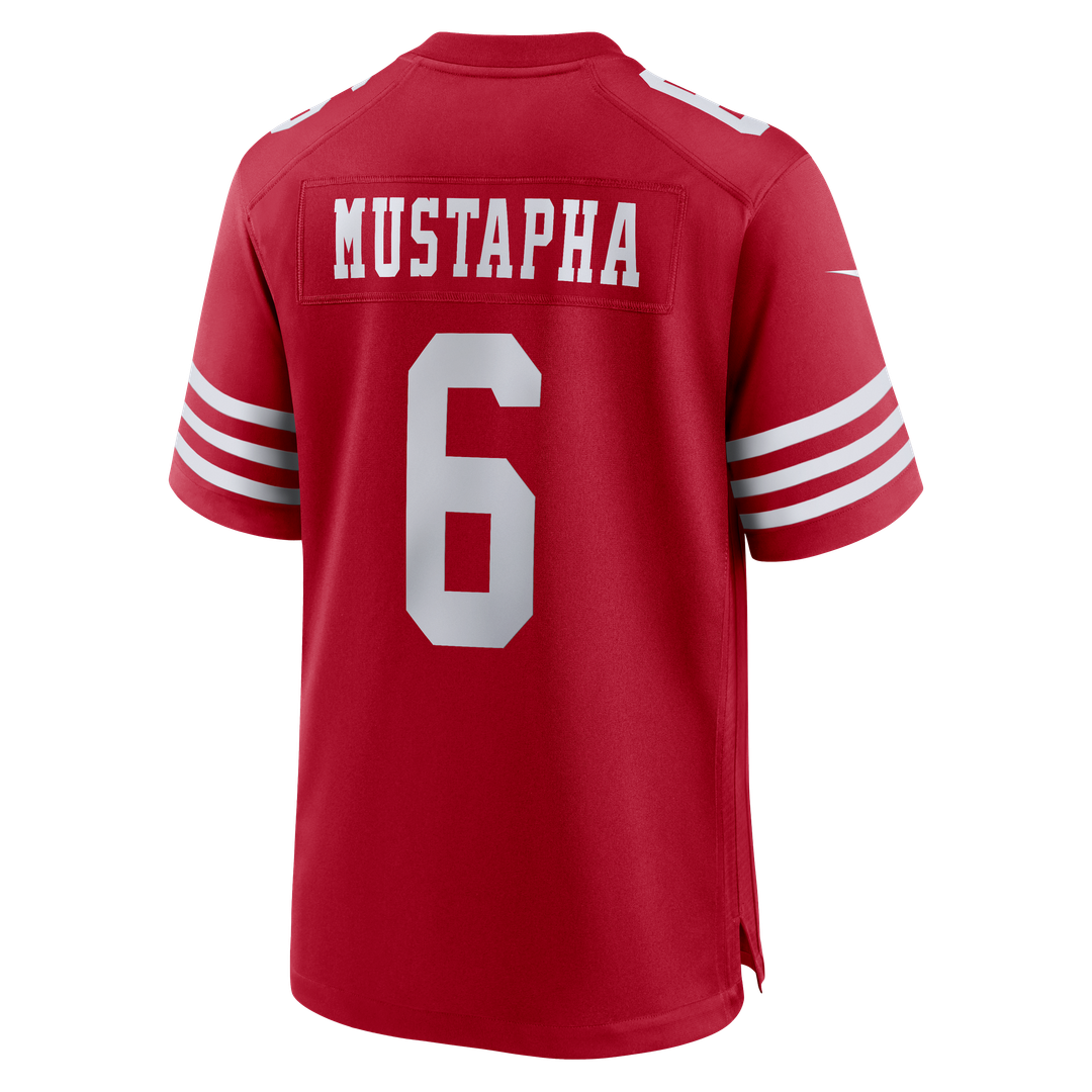 Malik Mustapha San Francisco 49ers Nike  Game Official Jersey -  Scarlet