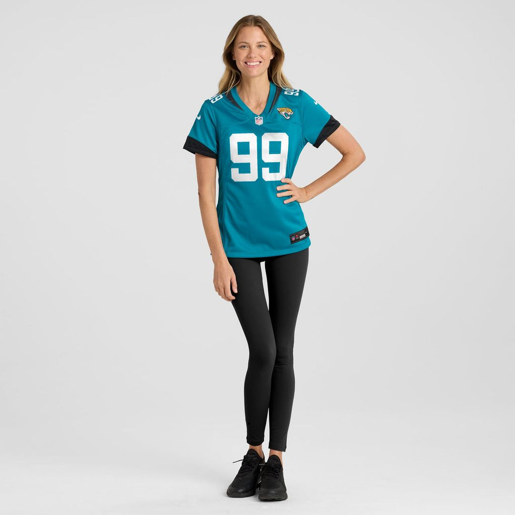 Austin Johnson Jacksonville Jaguars Nike Women's Team Game Jersey - Teal