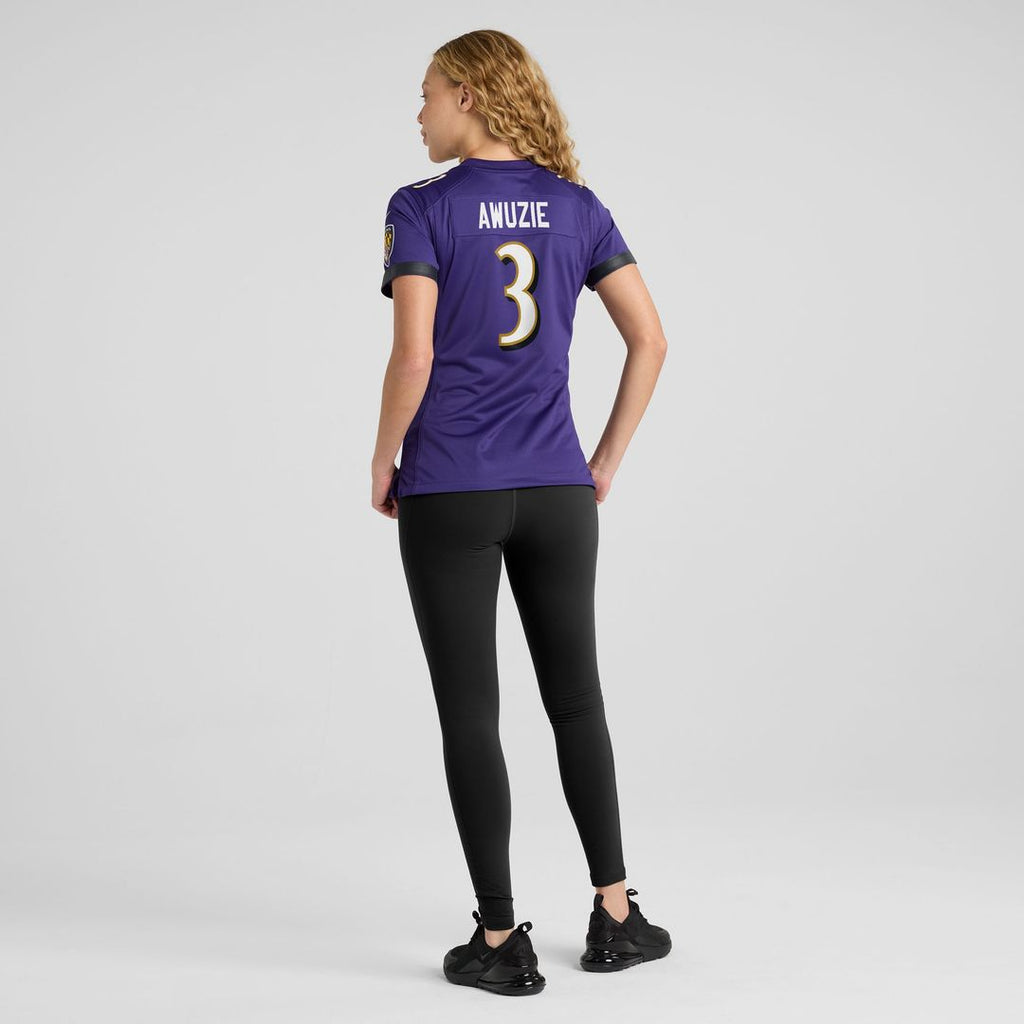 Chidobe Awuzie Baltimore Ravens Nike Women's Team Game Jersey - Purple