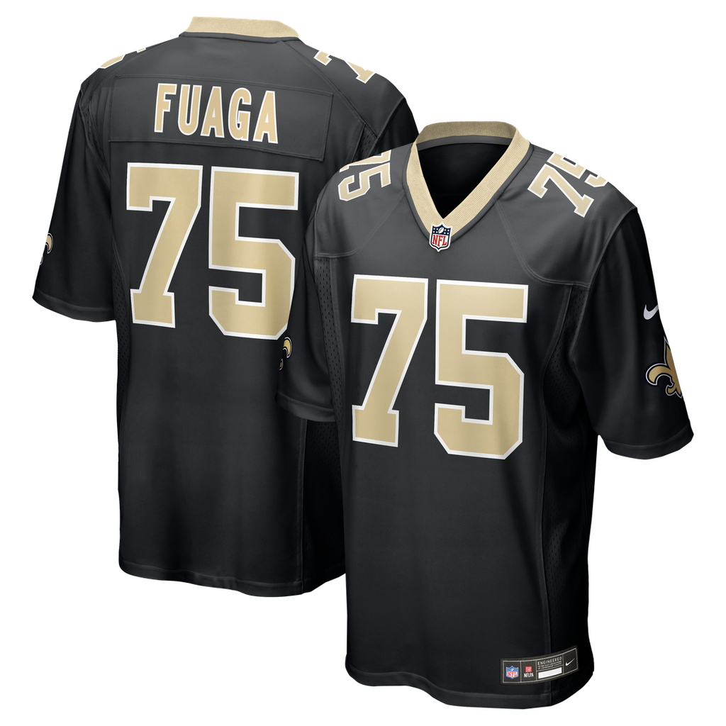 Taliese Fuaga New Orleans Saints Nike  Game Official Jersey -  Black