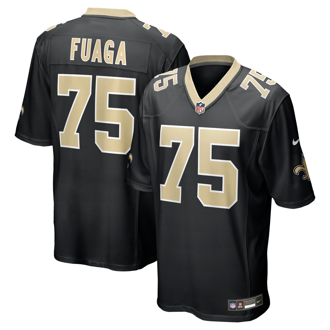Taliese Fuaga New Orleans Saints Nike  Game Official Jersey -  Black
