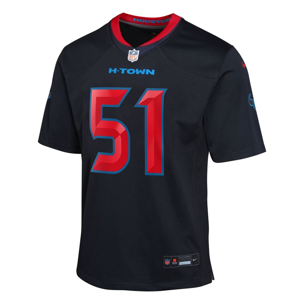Will Anderson Jr. Houston Texans Nike Youth Game Official Jersey - Navy