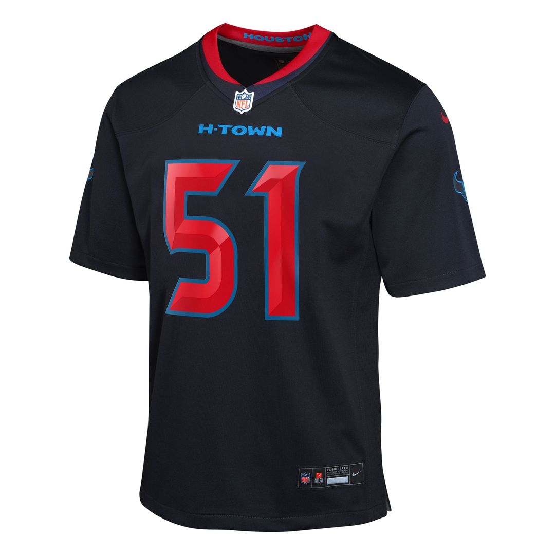 Will Anderson Jr. Houston Texans Nike Youth Game Official Jersey - Navy