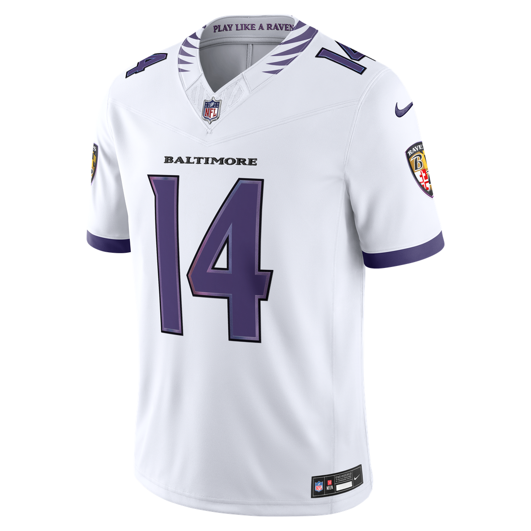 Kyle Hamilton Baltimore Ravens Nike Vapor F.U.S.E. Stitched Limited Official Jersey - Purple