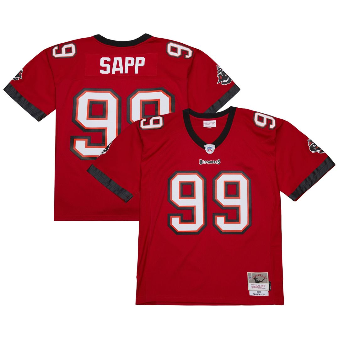 Warren Sapp Tampa Bay Buccaneers Mitchell & Ness 1995 Legacy Replica Official Jersey - Orange