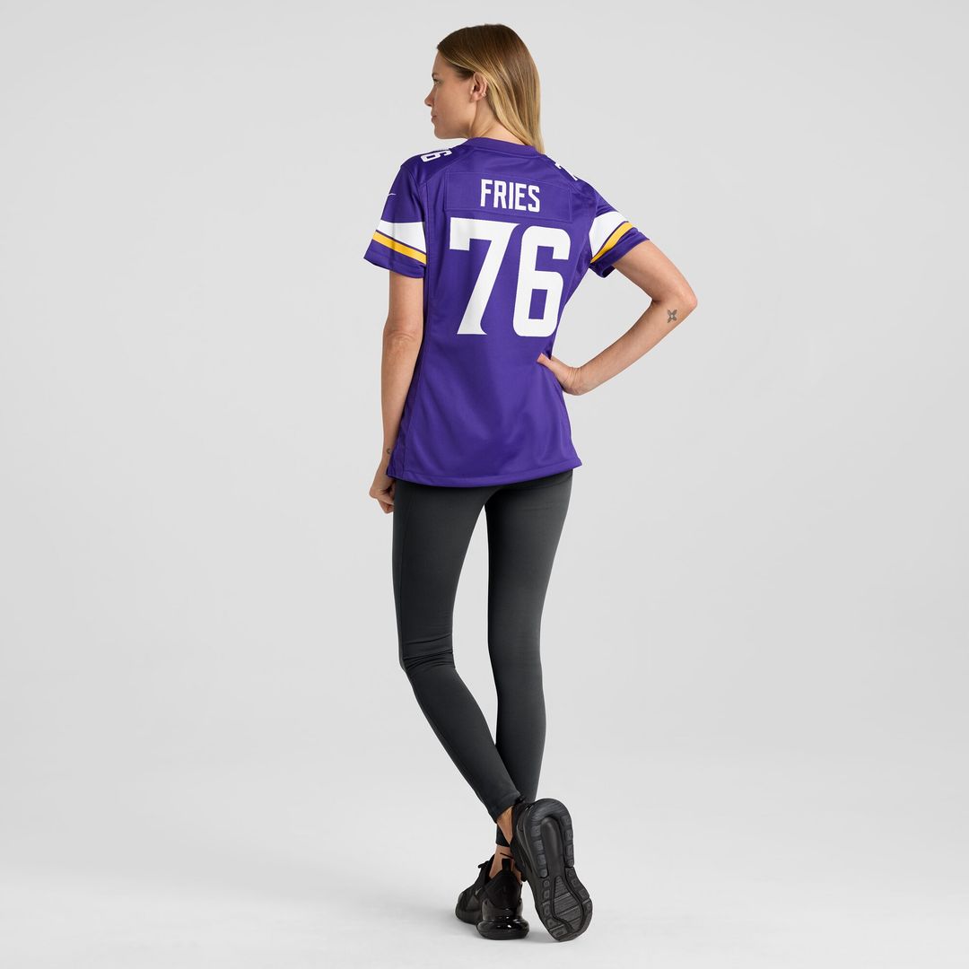 Will Fries Minnesota Vikings Nike Women's Team Game Official Jersey -  Purple
