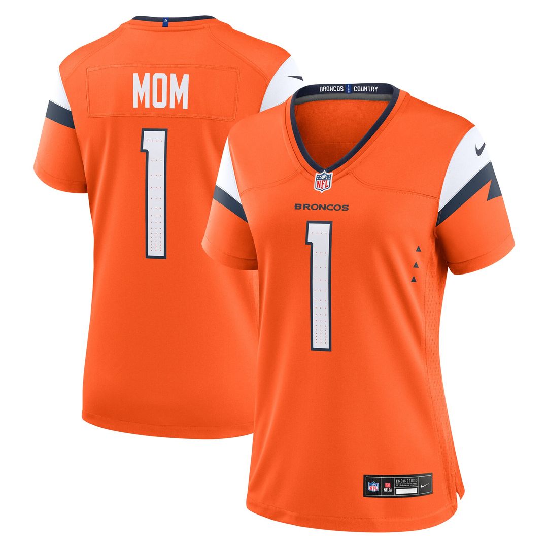Denver Broncos Nike Women's #1 Mom Game Official Jersey - Orange