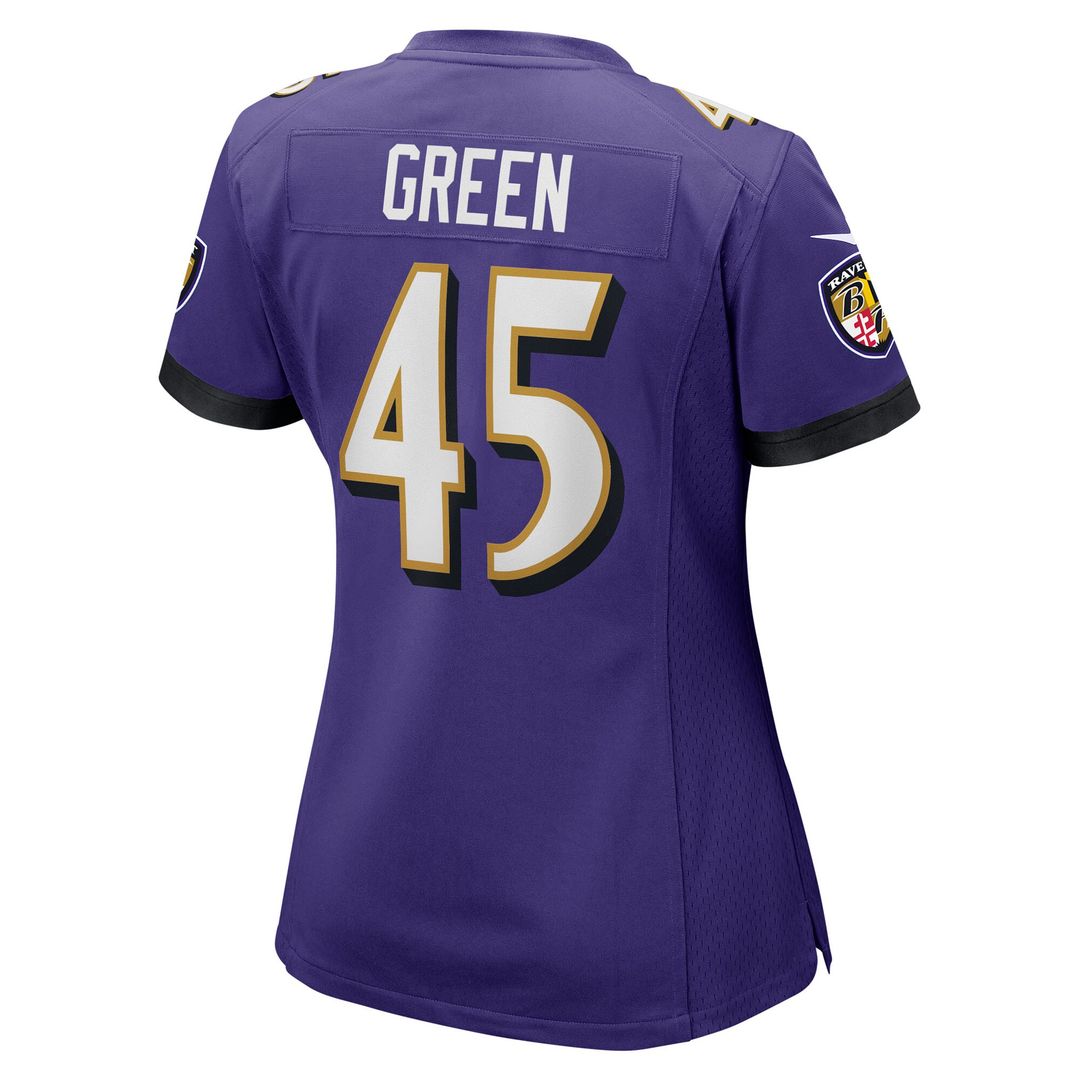 Mike Green Baltimore Ravens Nike Women's Team Game Jersey - Purple