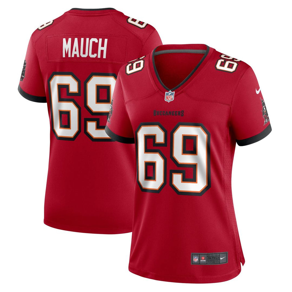 Cody Mauch Tampa Bay Buccaneers Nike Women's  Game Official Jersey -  Red