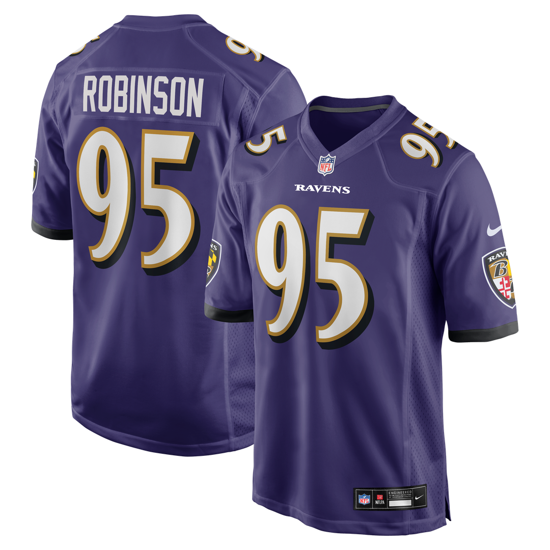 Tavius Robinson Baltimore Ravens Nike Team Game Official Jersey -  Purple