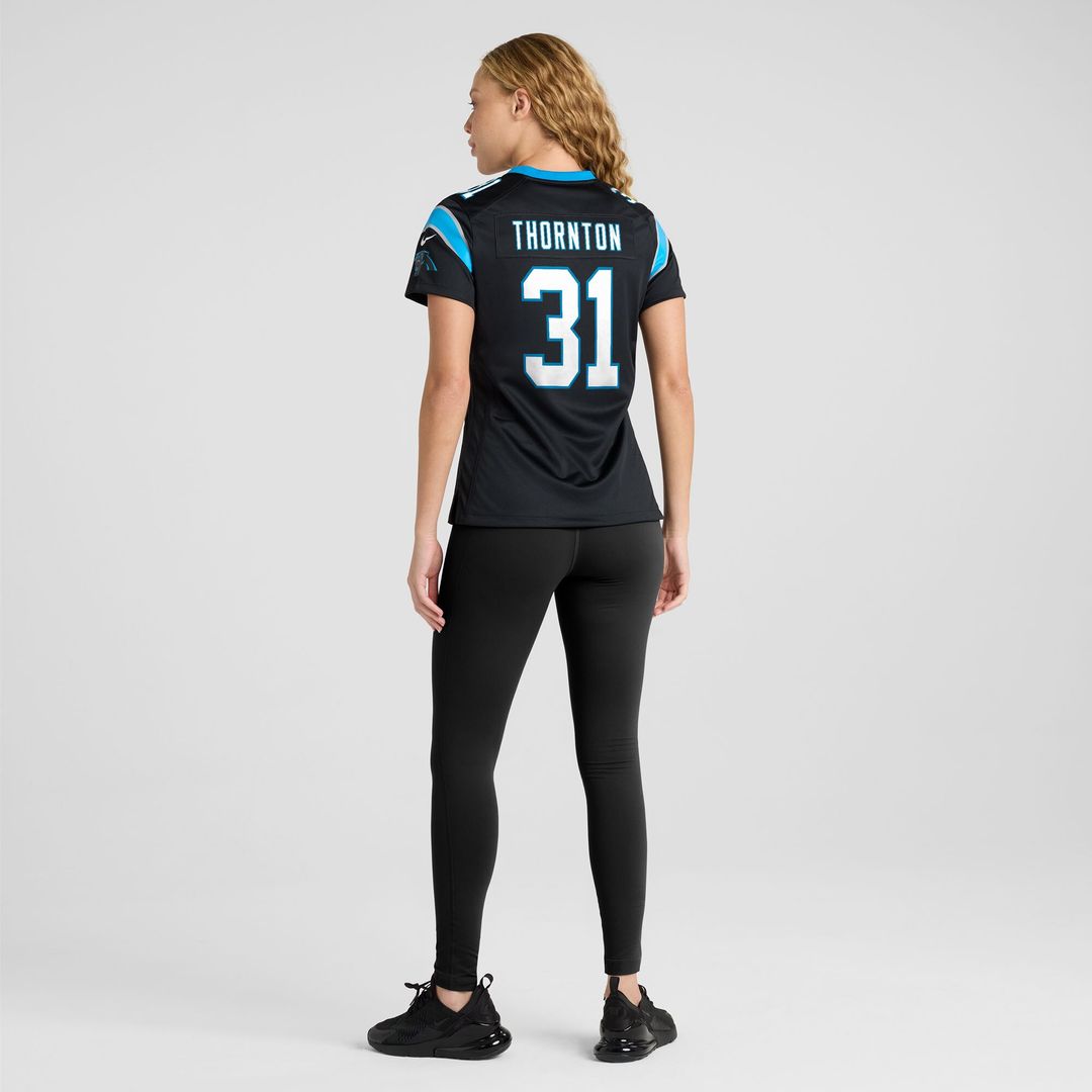 Corey Thornton Carolina Panthers Nike Women's Team Game Jersey - Black