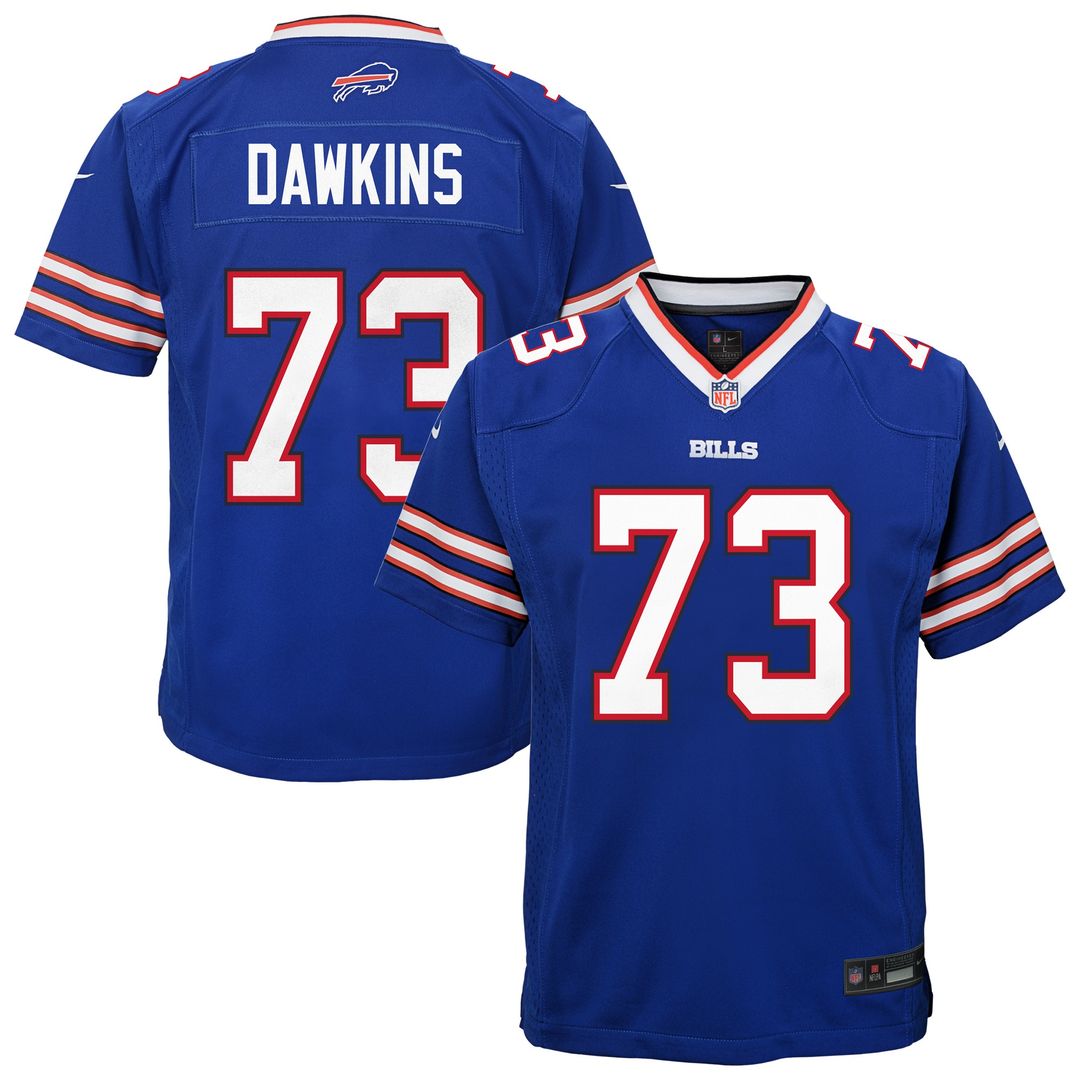Dion Dawkins Buffalo Bills Nike Youth Team Game Official Jersey - Royal