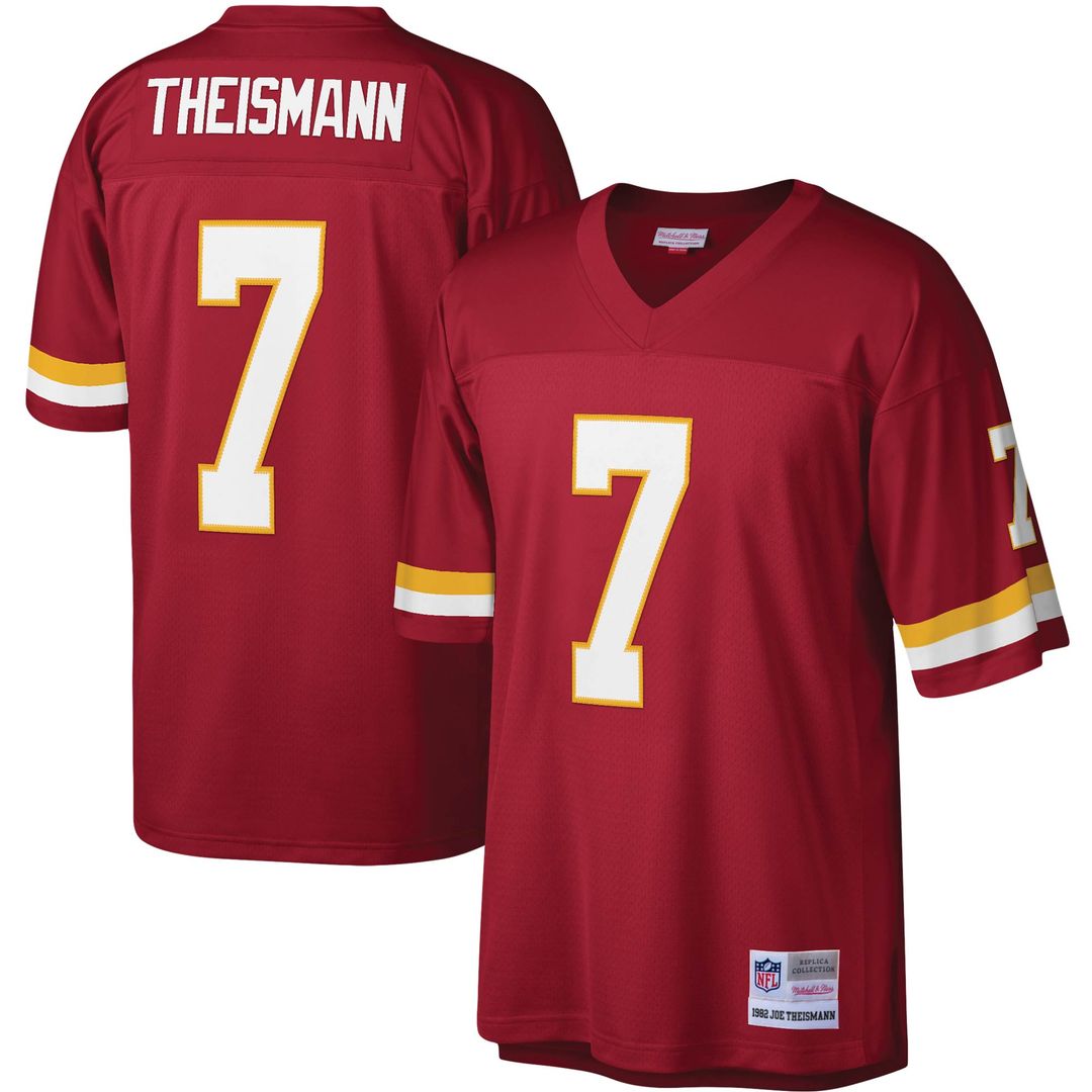 Joe Theismann Washington Football Team Mitchell & Ness Legacy Replica Official Jersey - Burgundy