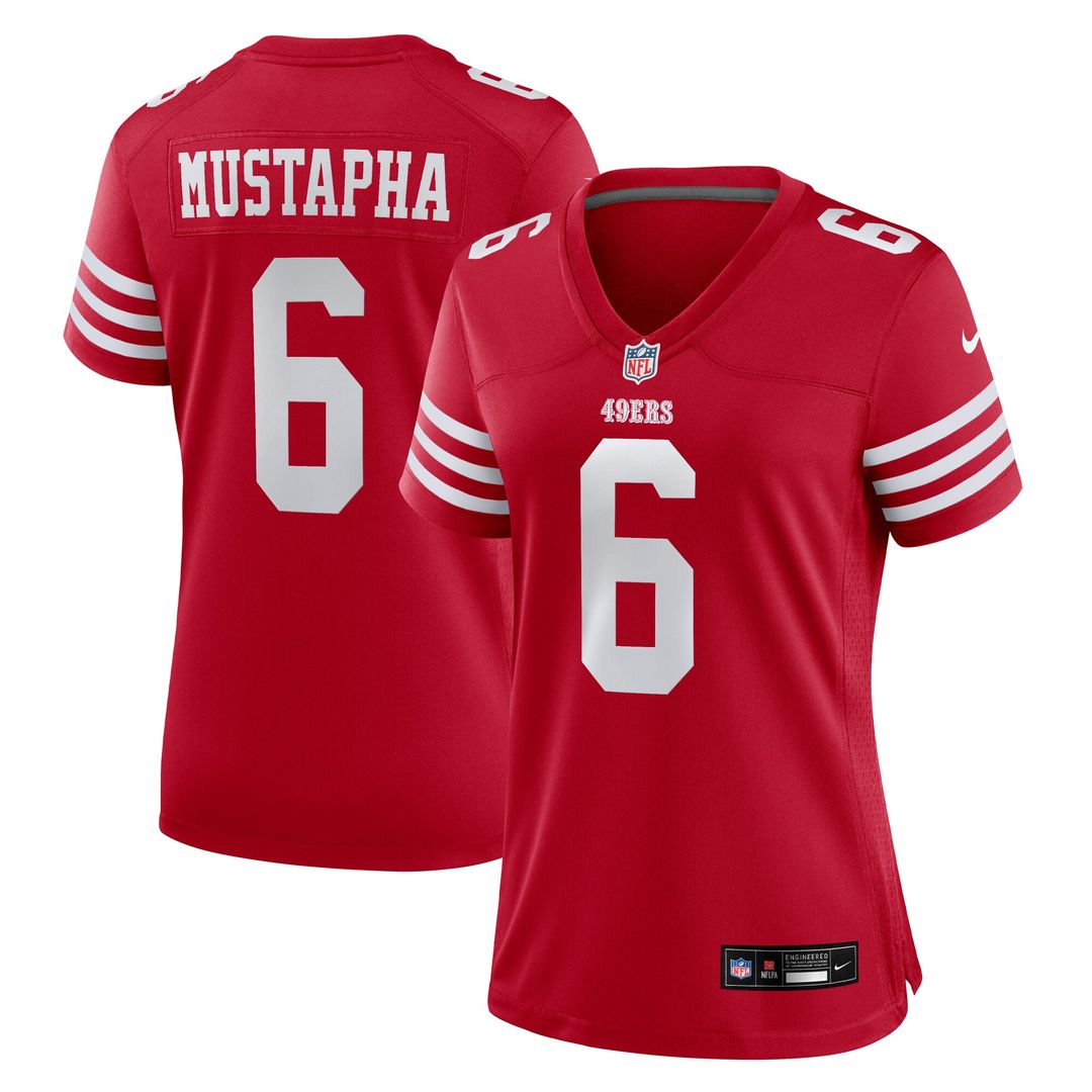 Malik Mustapha San Francisco 49ers Nike Women's Team Game Jersey - Scarlet