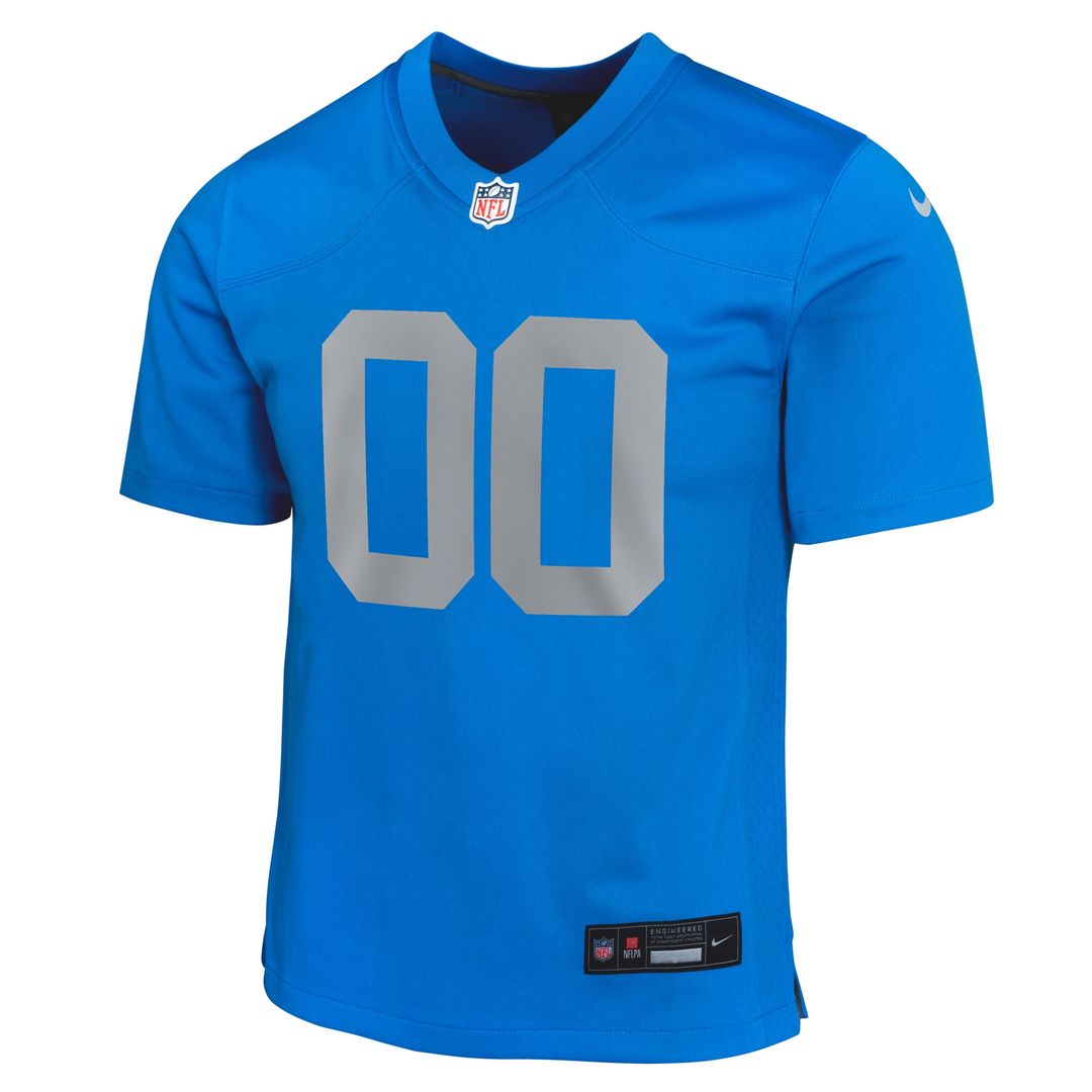 Detroit Lions Nike Youth Alternate Custom Game Official Jersey - Blue