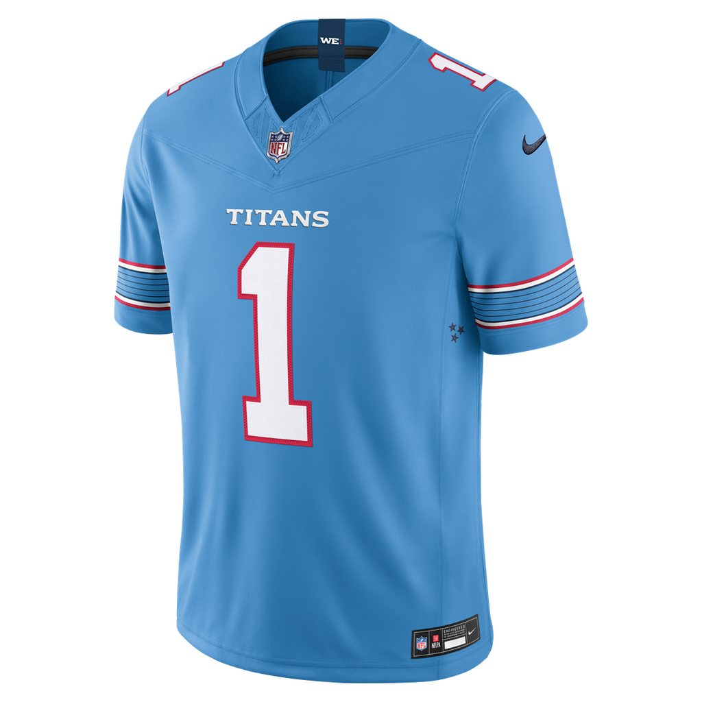 Cameron Ward Tennessee Titans Nike Vapor F.U.S.E. Stitched Limited Official Jersey - Light Blue