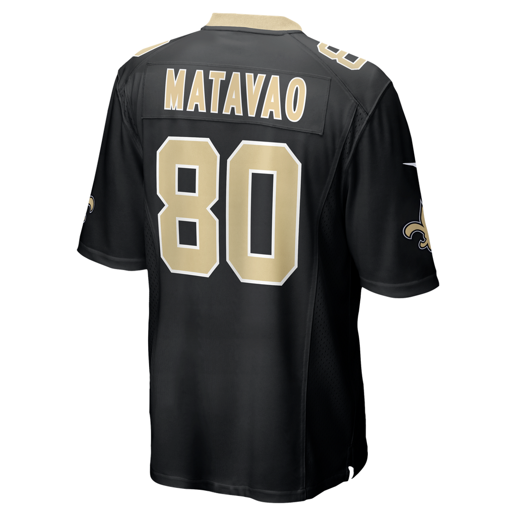Moliki Matavao New Orleans Saints Nike Team Game Jersey - Black