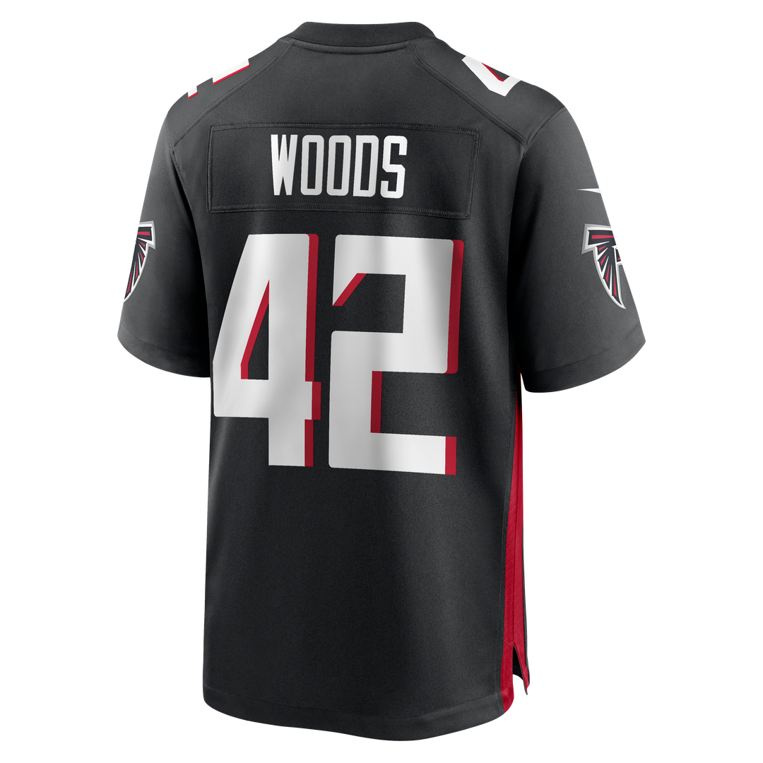 Josh Woods Atlanta Falcons Nike Team Game Jersey - Black