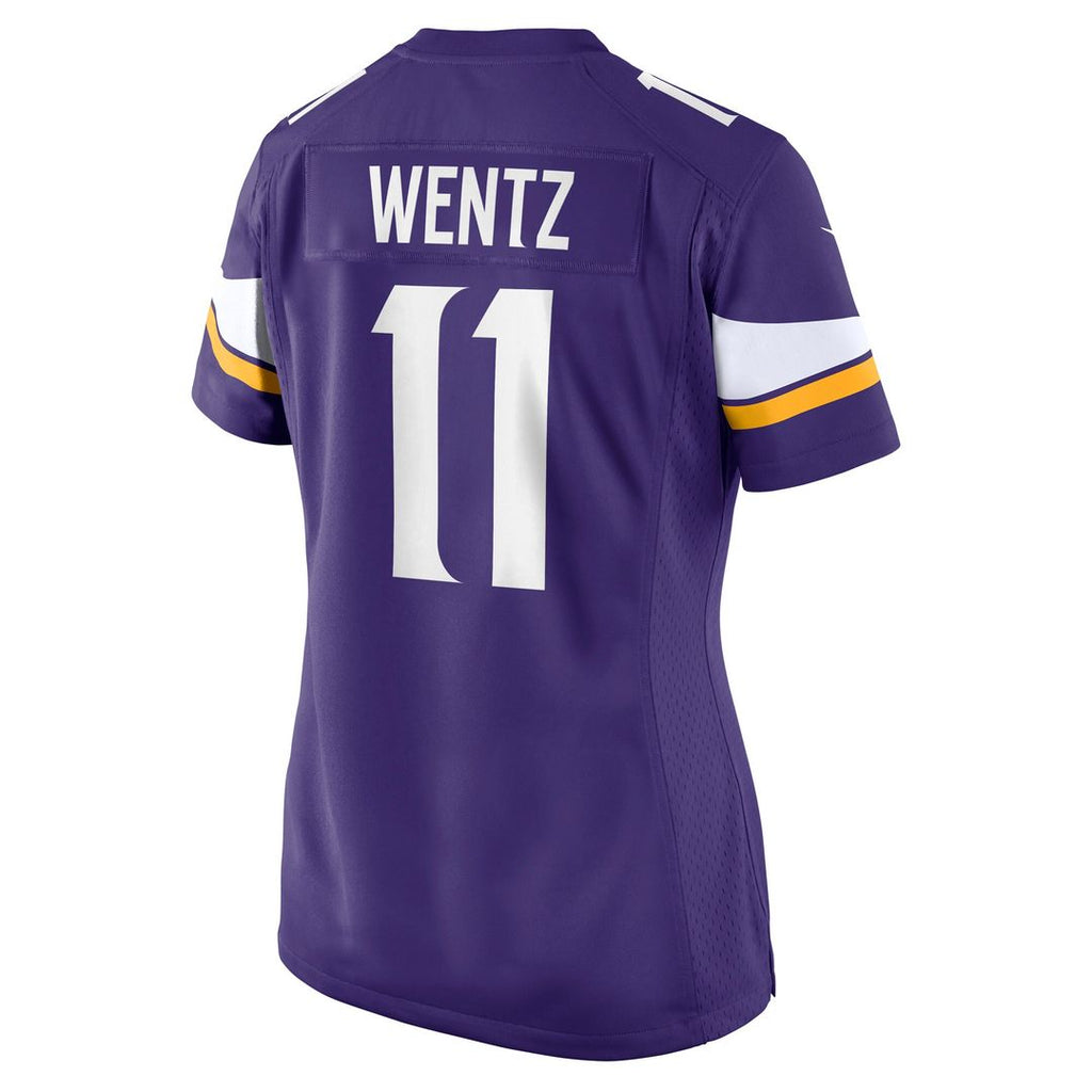 Carson Wentz Minnesota Vikings Nike Women's Team Game Jersey - Purple