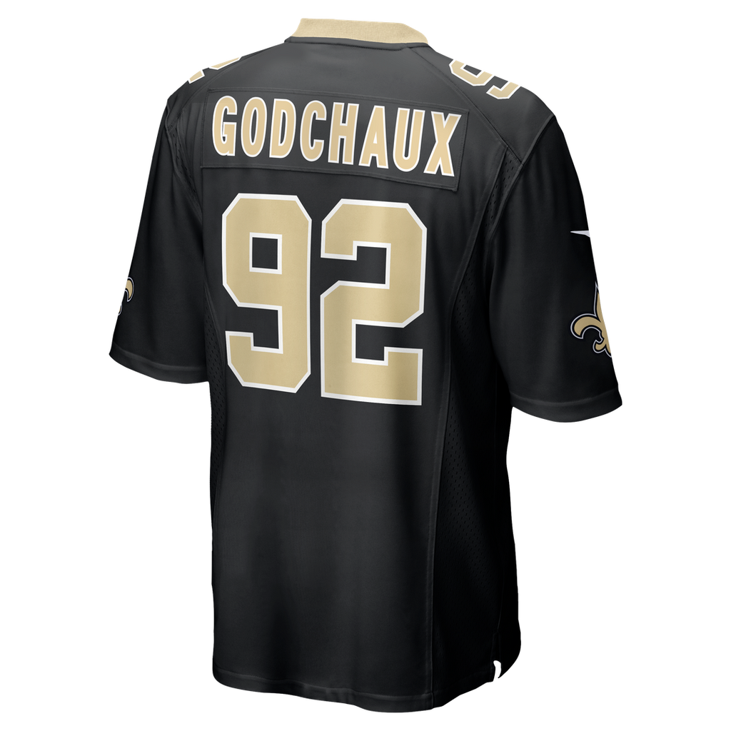 Davon Godchaux New Orleans Saints Nike Team Game Official Jersey -  Black