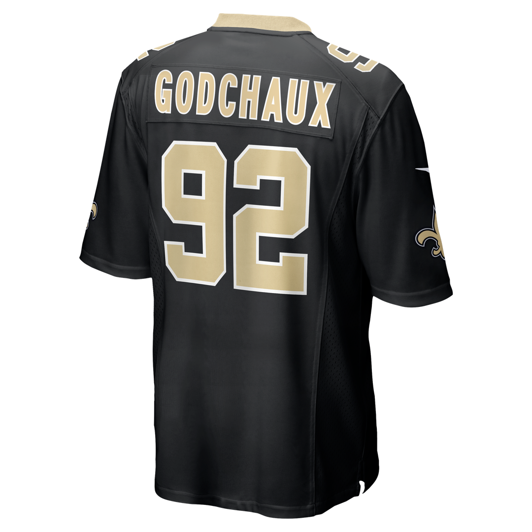 Davon Godchaux New Orleans Saints Nike Team Game Official Jersey -  Black