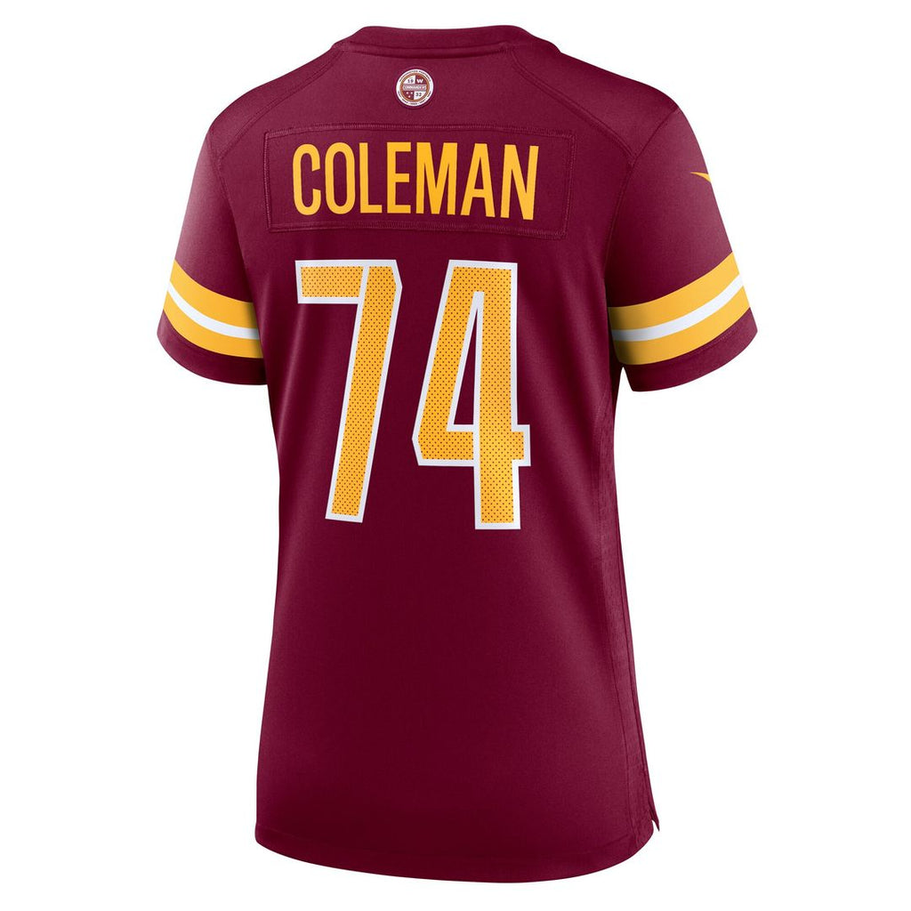 Brandon Coleman Washington Commanders Nike Women's Team Game Official Jersey -  Burgundy