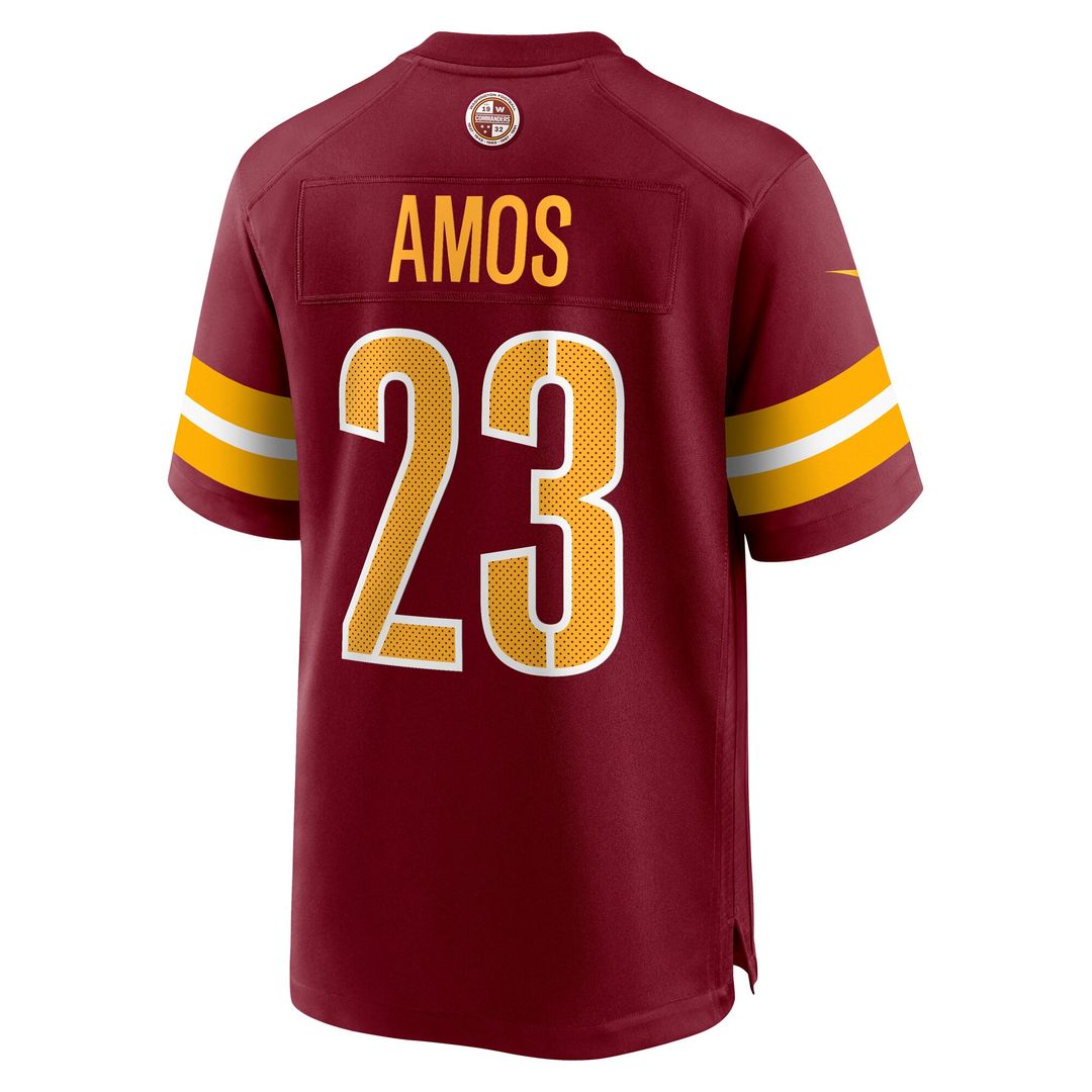 Trey Amos Washington Commanders Nike Team Game Jersey - Burgundy