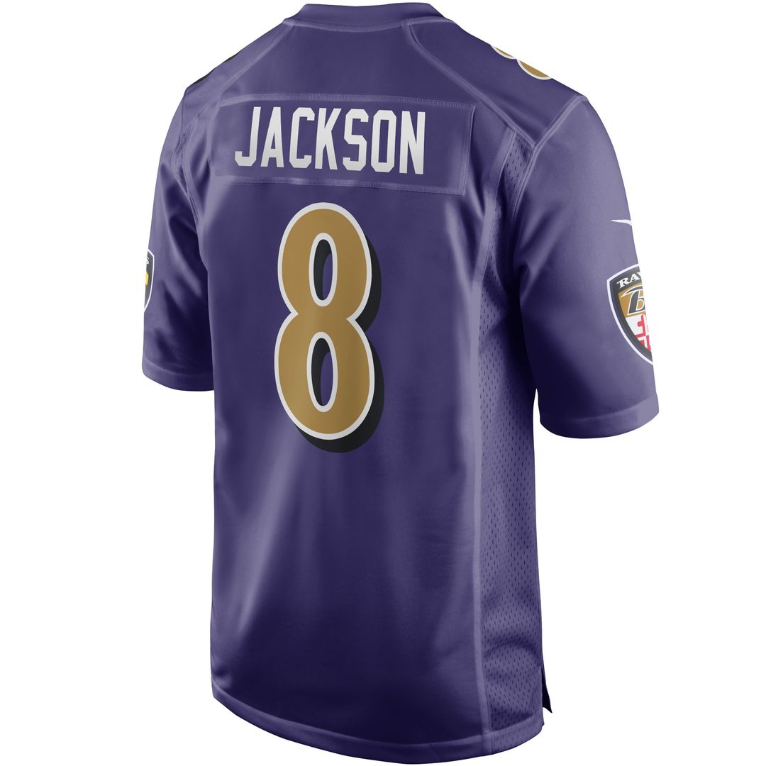 Lamar Jackson Baltimore Ravens Nike Game Official Jersey - White