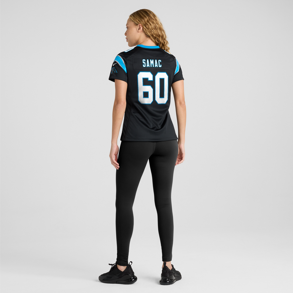 Nick Samac Carolina Panthers Nike Women's Team Game Jersey - Black