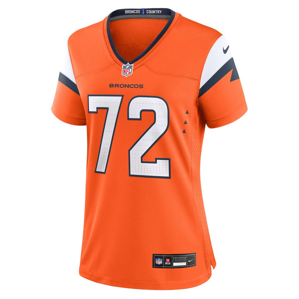 Garett Bolles Denver Broncos Nike Women's Team Game Official Jersey -  Orange