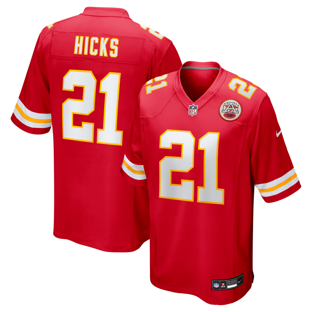 Jaden Hicks Kansas City Chiefs Nike  Game Official Jersey -  Red