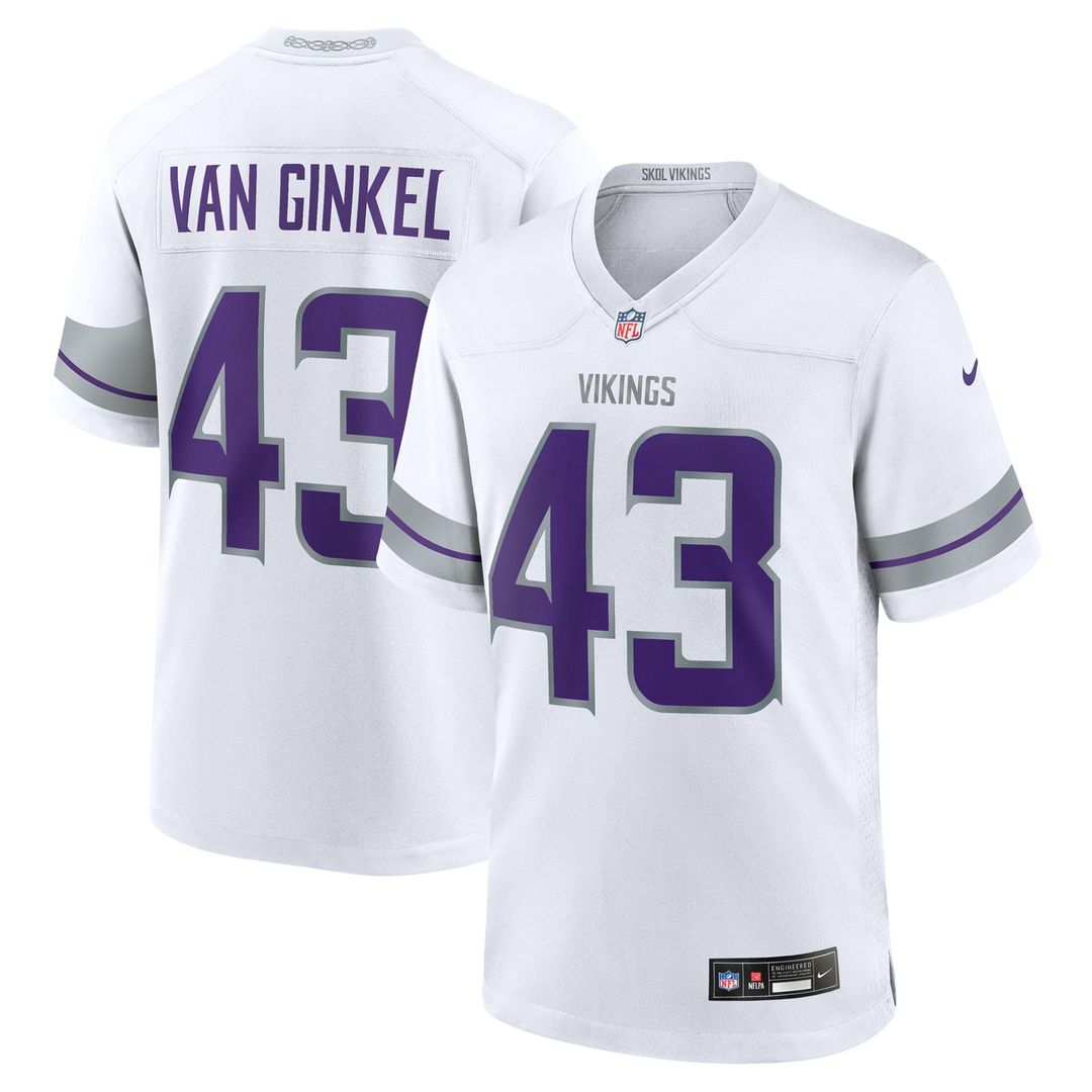 Andrew Van Ginkel Minnesota Vikings Nike Team Game Jersey - Purple