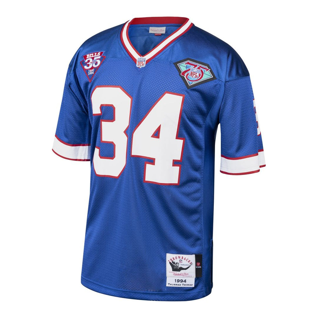 Thurman Thomas Buffalo Bills 1985 Mitchell & Ness Authentic Throwback Retired Player Official Jersey - Royal