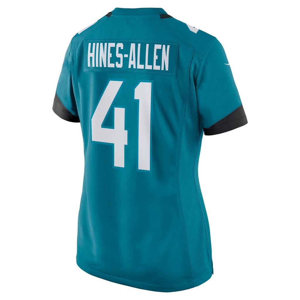 Josh Hines-Allen Jacksonville Jaguars Nike Women's Player Game Official Jersey - Teal