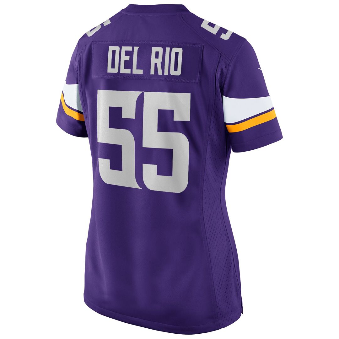 Jack Del Rio Minnesota Vikings Nike Women's Game Retired Player Official Jersey - Purple