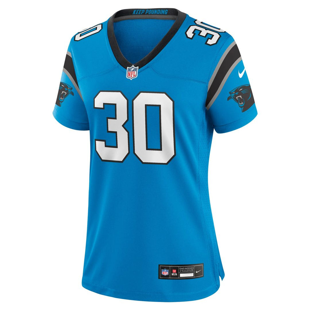 Chuba Hubbard Carolina Panthers Nike Women's Alternate Game Jersey - Blue